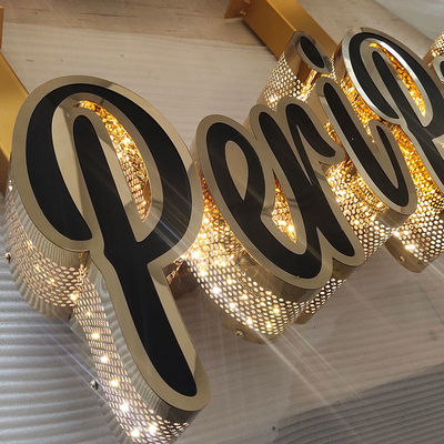 Factory Custom Made Metal Led Illuminated Light Box Sign Board Office Shop 3D Led Logo Sign
