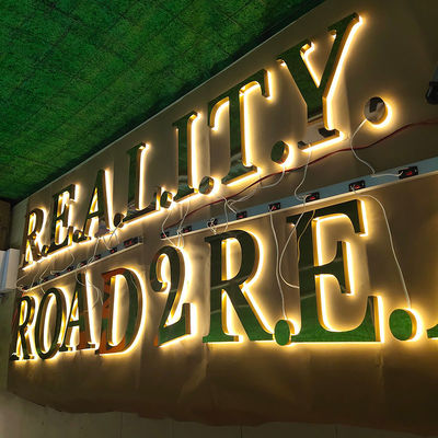 Storefront Backlit Channel Letter Sign Light Enseigne Lumineuse Led Luminoso Letras 3D Steel Led Letters