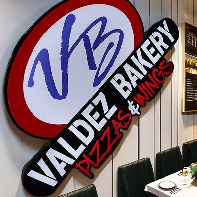 Indoor Logo Printed Illuminated Pizza Restaurant Outdoor Led Light Box Sign Board Led Sign Logo