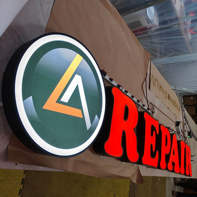 Retail Shop Name Sign Board Design Acrylic 3D LED Illuminated Letter Mobile Phone Cellphone Repair LED Sign
