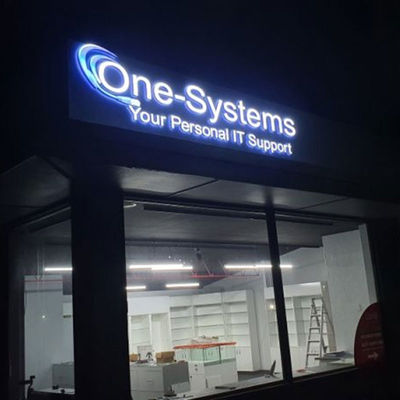 Retail Shop Name Sign Board Design Acrylic 3D LED Illuminated Letter Mobile Phone Cellphone Repair LED Sign