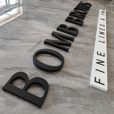 5Mm to 20 Mm Depth Black Acrylic Customize Letters Perspex 3D Schriftzug Laser Cutting Plastic Acrylic Letters for Wall