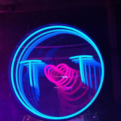 3D Magic Infinite Multi-Layer Mirror Multicolor Thousand Layer Abyssal Abyss Mirror Logo Neon Letter Decor