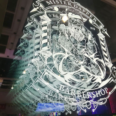 Factory Direct Sale Illusions 3D Led Infinite Mirror Signage Barber Shop 3D Salon Barbershop Decoration