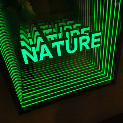 Factory Direct Sale Illusions 3D Led Infinite Mirror Signage Barber Shop 3D Salon Barbershop Decoration