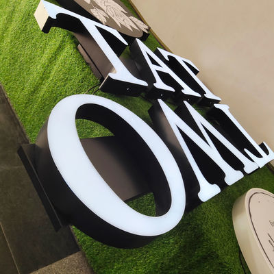 Company Shop Business Sign Logo Outdoor Metal Big Letters 3D Acrylic Led Front Lit Channel Letter Sign
