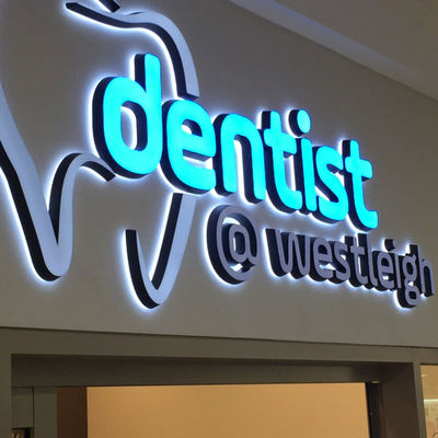 Outdoor Custom Logo Shop Sign Board Acrylic LED Letters for Company Sign Skin Clinic Dental Clinic Advertising Lighting