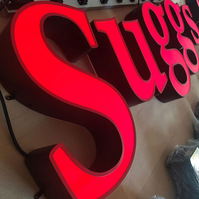 Custom Pizza Cigar Led Advertising Word Shop 3D Acrylic Led Letter Signage Outdoor Waterproof 3D Letter Signs With Led Light