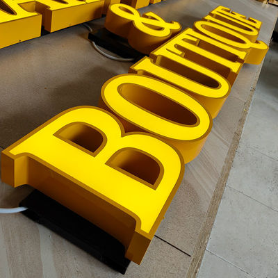 Custom Pizza Cigar Led Advertising Word Shop 3D Acrylic Led Letter Signage Outdoor Waterproof 3D Letter Signs With Led Light