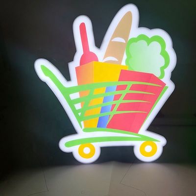 Custom Supermarket Trimless Channel Letters Making Advertising Sign Led Logo Light Grocery Store Sign for Business Outdoor
