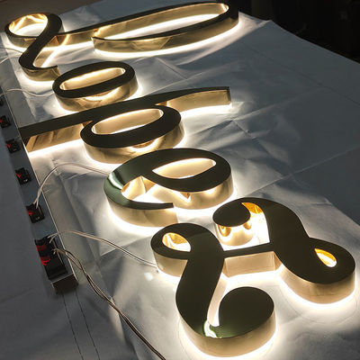 3D Lobby Signage Logo Office Back Lit Word Electronic Sign Advertising Light Led Backlit Letter Sign Acrylic Luminous Signs Dec