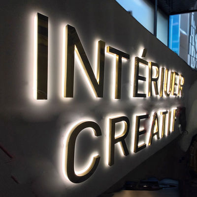 3D Lobby Signage Logo Office Back Lit Word Electronic Sign Advertising Light Led Backlit Letter Sign Acrylic Luminous Signs Dec