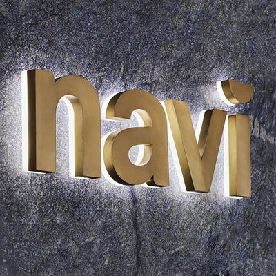 3D Lobby Signage Logo Office Back Lit Word Electronic Sign Advertising Light Led Backlit Letter Sign Acrylic Luminous Signs Dec