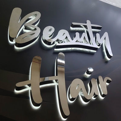 3D Lobby Signage Logo Office Back Lit Word Electronic Sign Advertising Light Led Backlit Letter Sign Acrylic Luminous Signs Dec