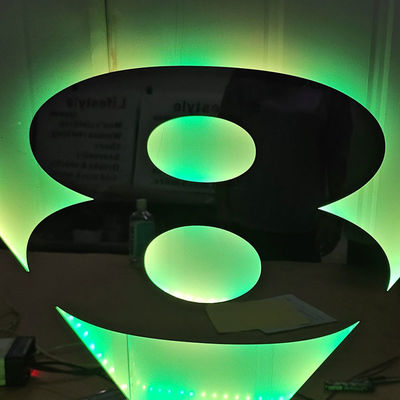 Exterior Led Truck Letters Front Logo Light Grille Badge Led Back Lit Letter 3D Custom Truck Light Board
