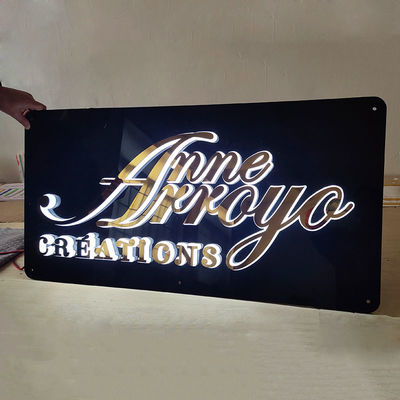 Led Acrylic Business Sign Backlit Acrylic Store Front Name Decor Light for Lash Salon Shop Branding Board