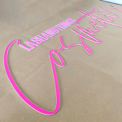 2023 Store Brand Name Cosmetics Shop Decoration Letreros Led Exterior Personalizado Cosmetic Shop Design Sign Board