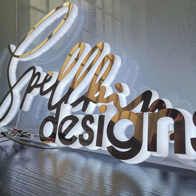 Interior Led Letter Sign Advertising Backlit Letters 3D Channel Letter Lights Acrylic Led Backlit Signs