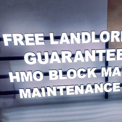 Factory Custom Indoor Acrylic Frontlit Led Letters on Track Signage Led Track Light Letters Sign for Advertising
