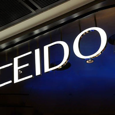 Factory Custom Indoor Acrylic Frontlit Led Letters on Track Signage Led Track Light Letters Sign for Advertising