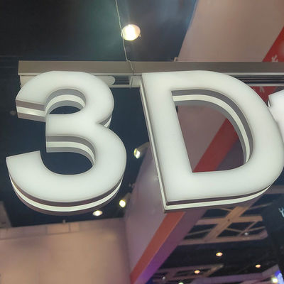 Factory Custom Indoor Acrylic Frontlit Led Letters on Track Signage Led Track Light Letters Sign for Advertising