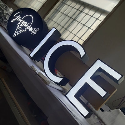 Factory Custom Indoor Acrylic Frontlit Led Letters on Track Signage Led Track Light Letters Sign for Advertising
