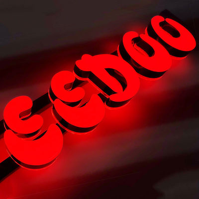 Factory Custom Indoor Acrylic Frontlit Led Letters on Track Signage Led Track Light Letters Sign for Advertising