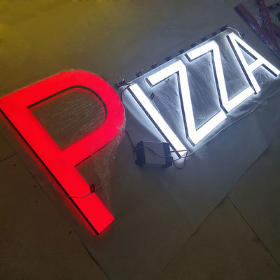 2023 Popular Enseigne Lumineuse Outdoor Led Pizza Signs Kebab Shop Kitchen Restaurant 3D Led Letter Sign Board