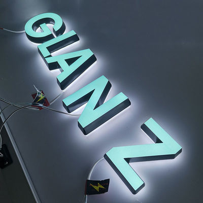 Outdoor Advertising Sign Illuminated Light Business Acrylic Sign Letters