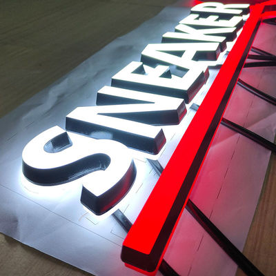 Custom Acrylic Face Lit Sign Making Lettering Store Logo 3D Shop Led Board Sign