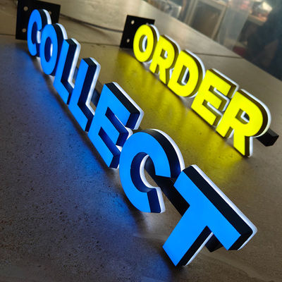 Custom Acrylic Face Lit Sign Making Lettering Store Logo 3D Shop Led Board Sign