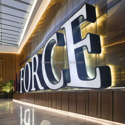 Custom Outdoor Waterproof Business Logo Shop Sign Letters 3D Light Led Illuminated Letters Signs