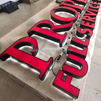 Outside Liquor Store Design Shop Sign Bistro Bar Signage Brand Logo Custom 3D Led Frontlit Outdoor Sign Board