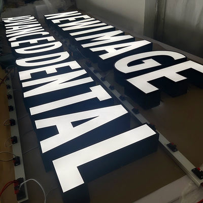 Light Words Fabricated Front Lit Channel Letter Sign Business Led Mini Luminous Acrylic Letters Advertising Led Light for Sign
