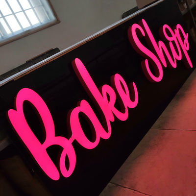 Light Words Fabricated Front Lit Channel Letter Sign Business Led Mini Luminous Acrylic Letters Advertising Led Light for Sign