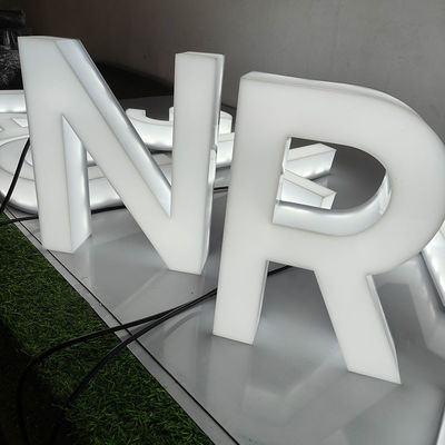 Wholesale Custom Full Lit Signs 3D Acrylic Face and Edge Lit Letters Led Plastic Letters Illuminated 3D Signage