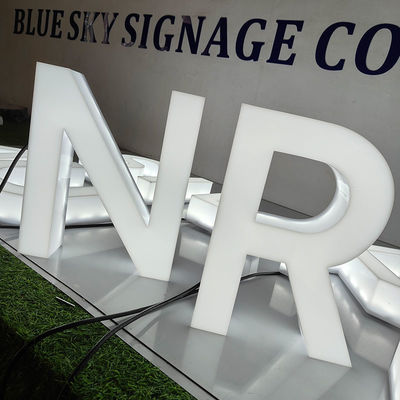 Wholesale Custom Full Lit Signs 3D Acrylic Face and Edge Lit Letters Led Plastic Letters Illuminated 3D Signage
