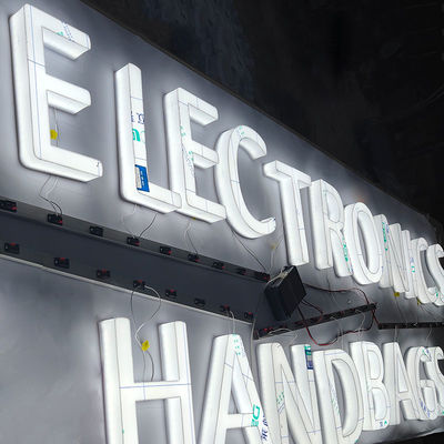Wholesale Custom Full Lit Signs 3D Acrylic Face and Edge Lit Letters Led Plastic Letters Illuminated 3D Signage