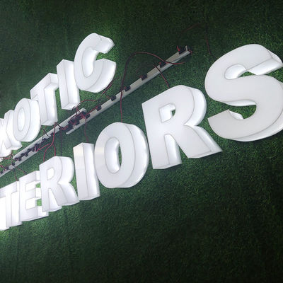 Wholesale Custom Full Lit Signs 3D Acrylic Face and Edge Lit Letters Led Plastic Letters Illuminated 3D Signage