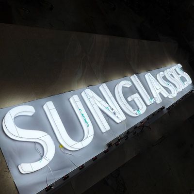 Wholesale Custom Full Lit Signs 3D Acrylic Face and Edge Lit Letters Led Plastic Letters Illuminated 3D Signage