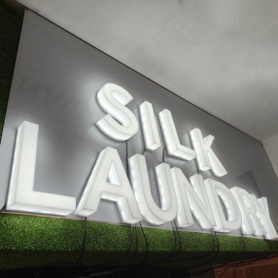 Wholesale Custom Full Lit Signs 3D Acrylic Face and Edge Lit Letters Led Plastic Letters Illuminated 3D Signage
