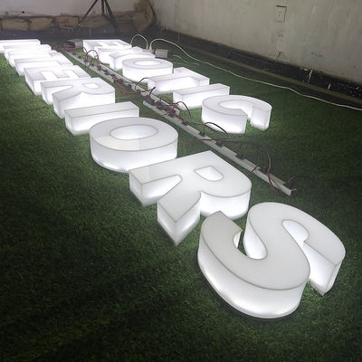3D Building Sign Advertising Whole Lit Acrylic Letters Store Full Side Lit Channel Sign Letters for Internal Business