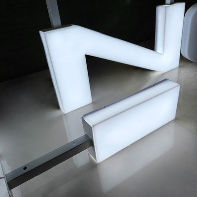 3D Building Sign Advertising Whole Lit Acrylic Letters Store Full Side Lit Channel Sign Letters for Internal Business