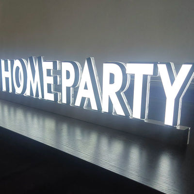 Custom LED Sign for Office Reception Freestanding Acrylic Desk Top with 3D Lettering for Advertising in Shops Malls Companies