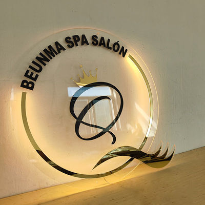 Custom Led 3D Letter Backlit Neon Round Neon Sign Acrylic Light Lash Studio Decoration