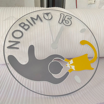 Custom Acrylic Round Laser Cut Service Acrylic Logo 3D Backlit Wall Logo for Indoor Business Sign
