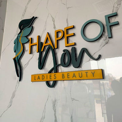 Custom Beauty Salon Lighting Sign Acrylic Alphabet Signage Illuminated Advertising Decoration