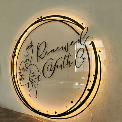 Beauty Lashes Spa Shop Business Wall Reception Sign 3D Mirror Gold Neon Light Logo Boards Decoration Salon Sign