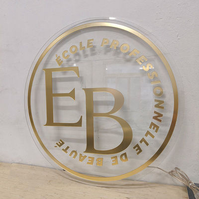 Beauty Lashes Spa Shop Business Wall Reception Sign 3D Mirror Gold Neon Light Logo Boards Decoration Salon Sign