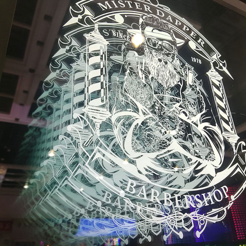 Factory Direct Sale Illusions 3D Led Infinite Mirror Signage Barber Shop 3D Salon Barbershop Decoration